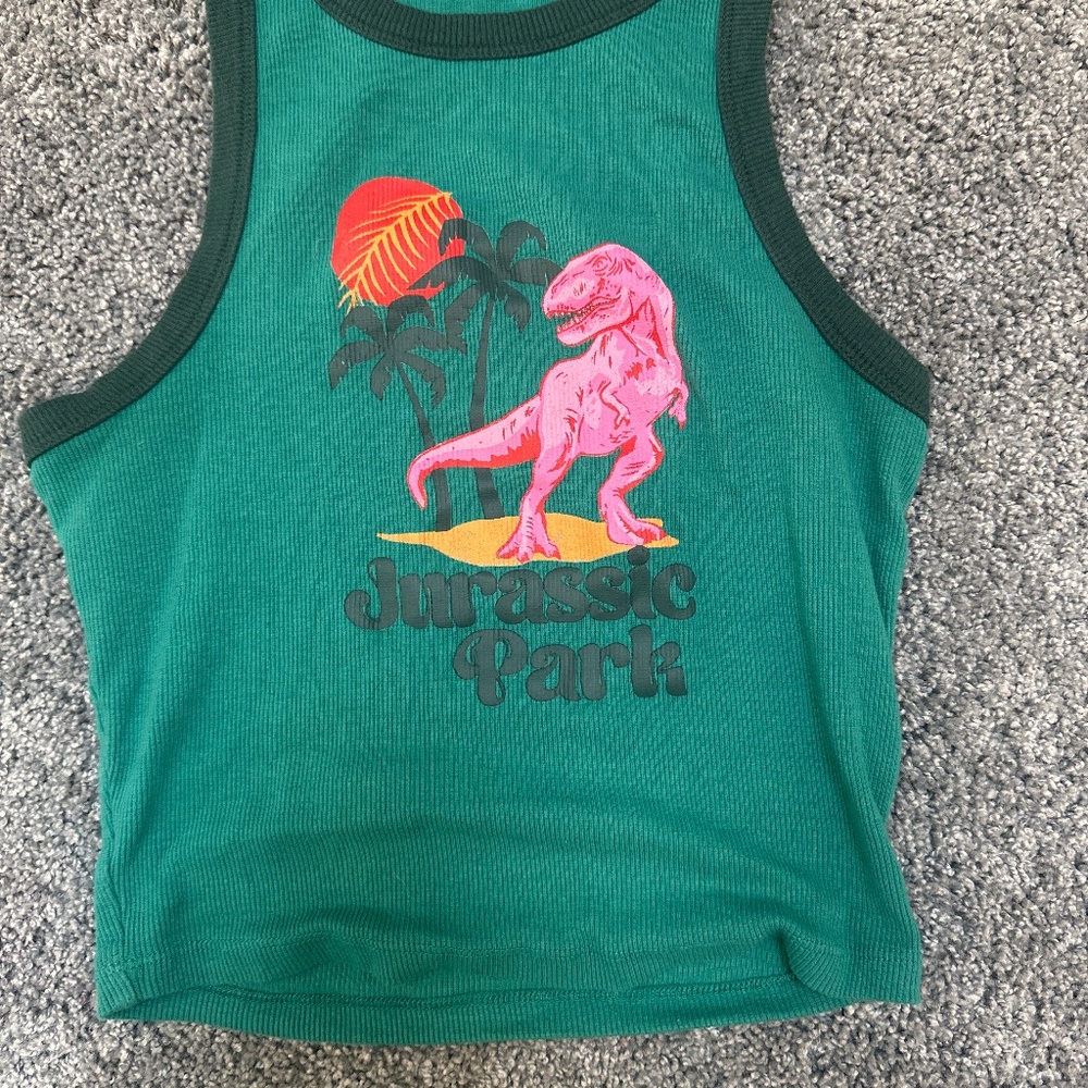 Jurassic Park Cropped Tank-Top